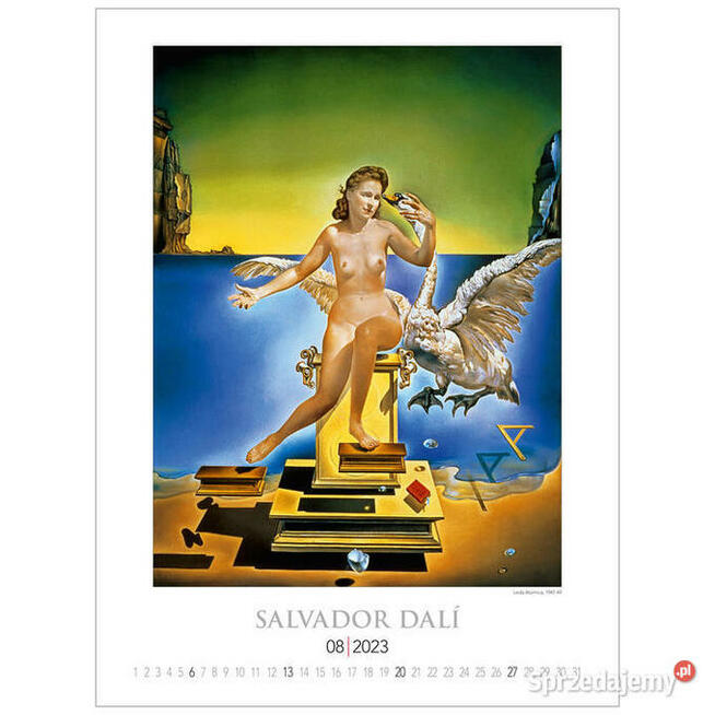 2023 Salvador Dali reprodukcje malarstwo kalendarz surrealiz