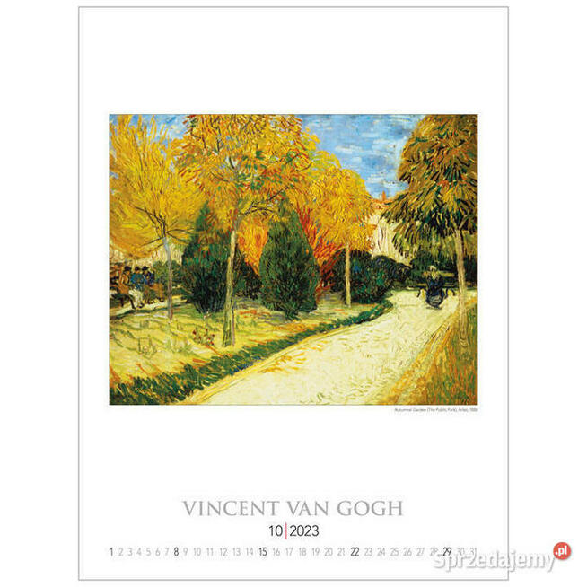 2023 ogrody impresjonistów kalendarz 2023 malarstwo impresje