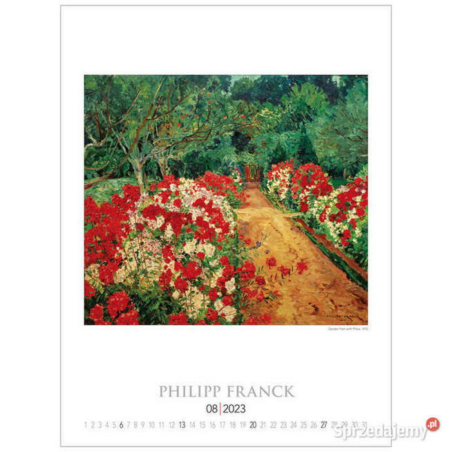 2023 ogrody impresjonistów kalendarz 2023 malarstwo impresje