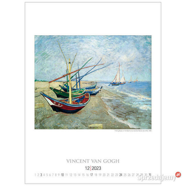 2023 malarstwo Vincent Van Gogh reprodukcje kalendarz 2023