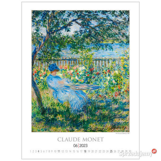2023 reprodukcje Claude Monet malarstwo kalendarz 2023