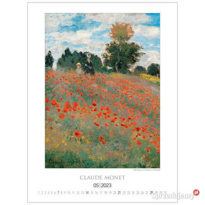 2023 Impresjoniści reprodukcje malarstwo kalendarz 2023