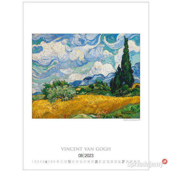 2023 Impresjoniści reprodukcje malarstwo kalendarz 2023