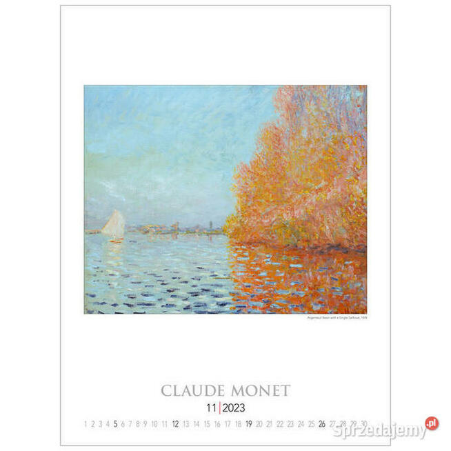 2023 reprodukcje Claude Monet malarstwo kalendarz 2023