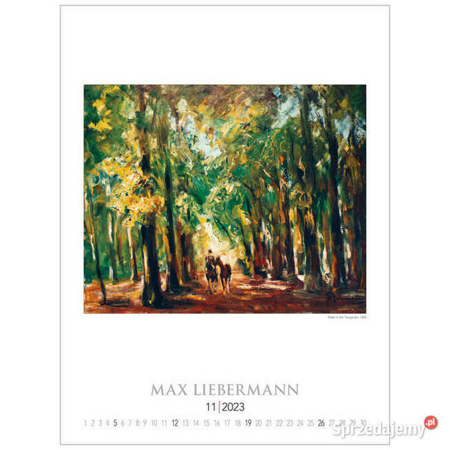 2023 ogrody impresjonistów kalendarz 2023 malarstwo impresje