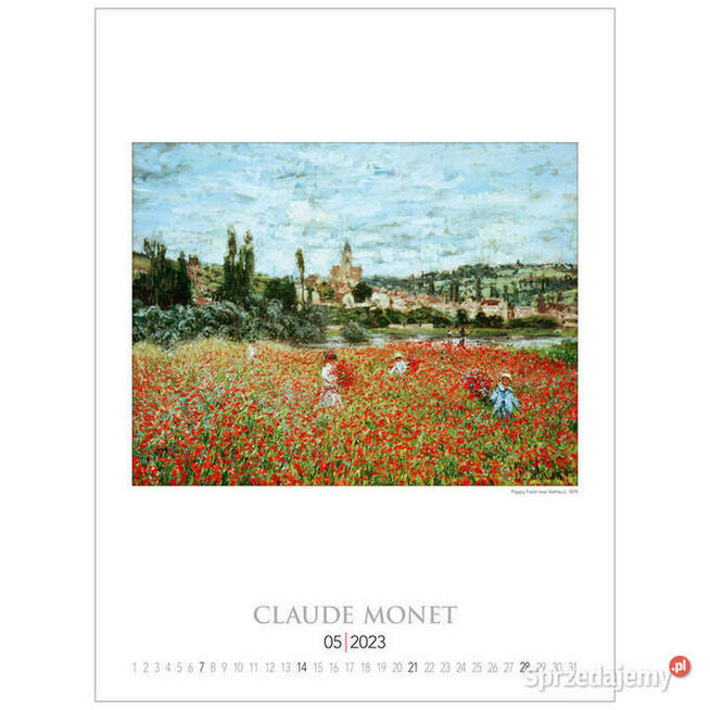 2023 reprodukcje Claude Monet malarstwo kalendarz 2023