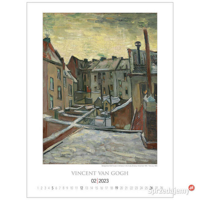 2023 malarstwo Vincent Van Gogh reprodukcje kalendarz 2023
