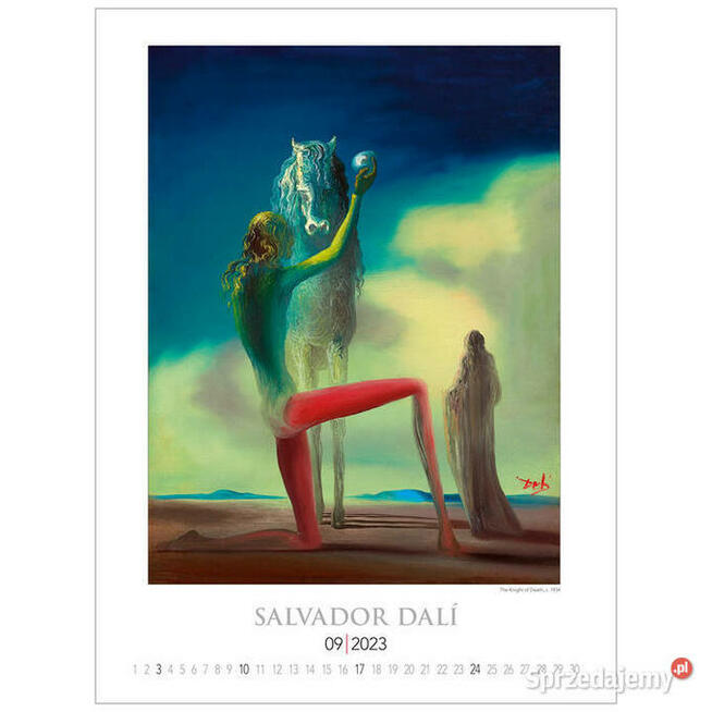 2023 Salvador Dali reprodukcje malarstwo kalendarz surrealiz