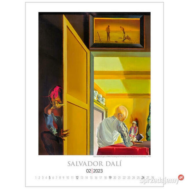 2023 Salvador Dali reprodukcje malarstwo kalendarz surrealiz