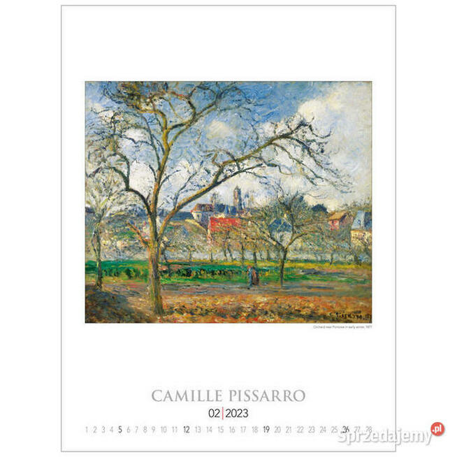 2023 ogrody impresjonistów kalendarz 2023 malarstwo impresje