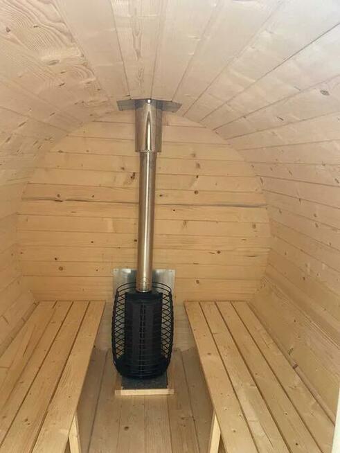 Sauna Ogrodowa Beczka 2x2 FULL ZESTAW PROMOCJA