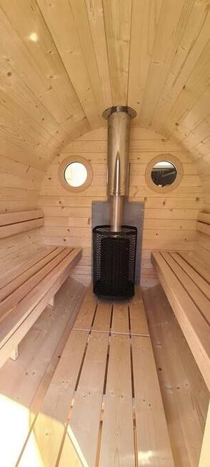 Sauna Ogrodowa Beczka 2x2 FULL ZESTAW PROMOCJA