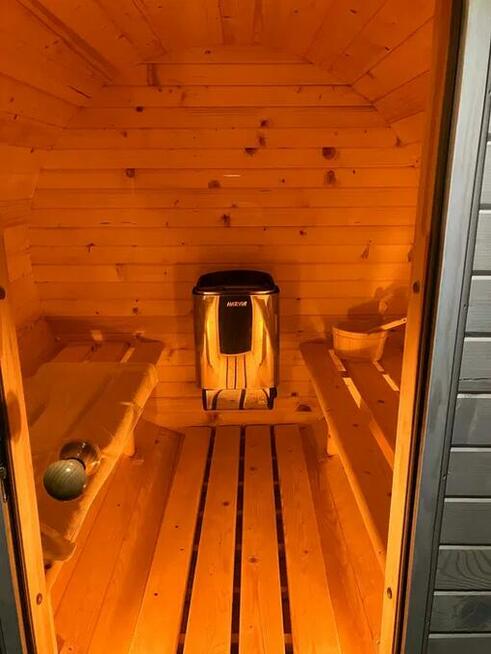 Sauna Ogrodowa Beczka 2x2 FULL ZESTAW PROMOCJA
