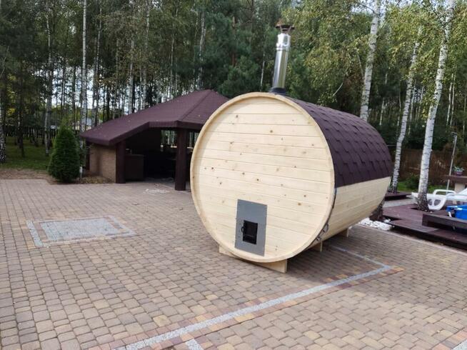Sauna Ogrodowa Beczka 2x2 FULL ZESTAW PROMOCJA