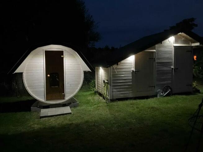 Sauna Ogrodowa Beczka 2x2 FULL ZESTAW PROMOCJA