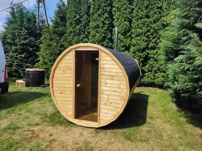 Sauna Ogrodowa Beczka 2x2 FULL ZESTAW PROMOCJA