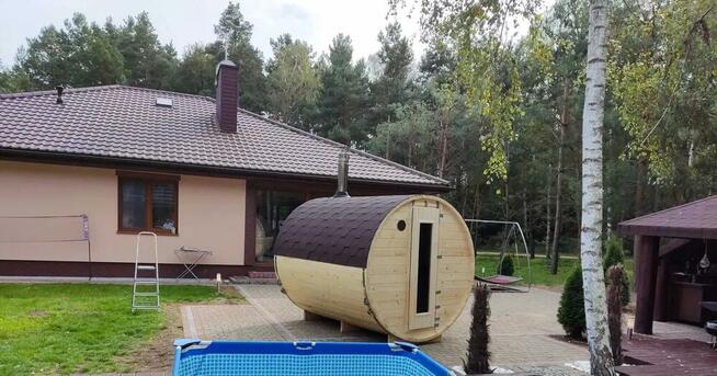 Sauna Ogrodowa Beczka 2x2 FULL ZESTAW PROMOCJA