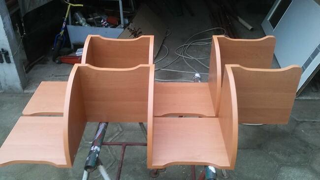 półka narożna wisząca, różne kolory