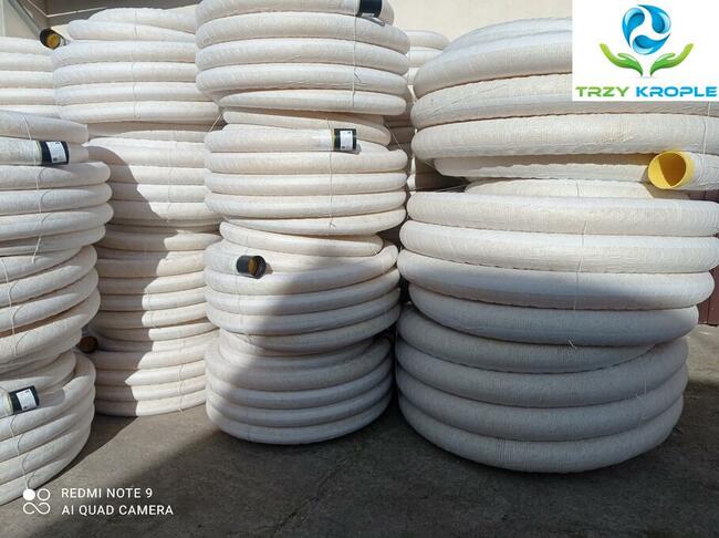 Rura drenarska fi100 perforowana w geowłókninie oplocie HURT