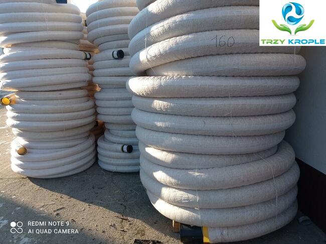 Rura drenarska fi100 perforowana w geowłókninie oplocie HURT