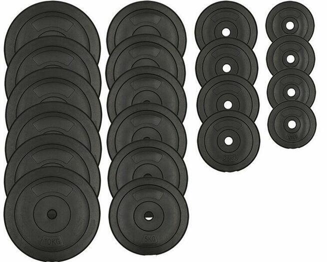 Zestaw do ćwiczeń 120kg sztangą 180cm, łamany 120cm