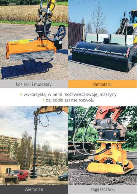 Osprzęt do maszyn budowlanych wyposażenie robocze cały kraj