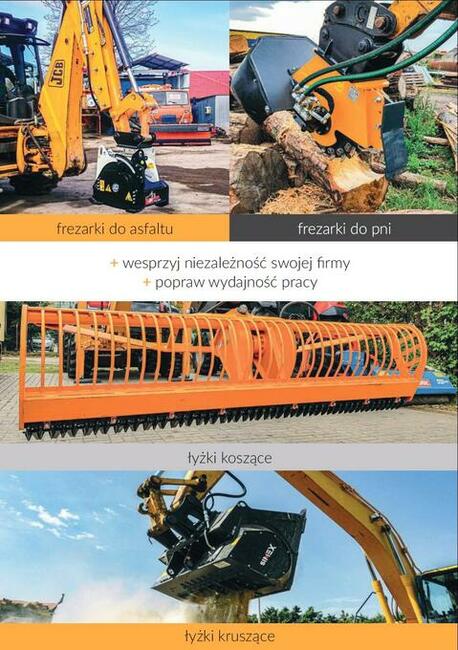 Osprzęt do maszyn budowlanych wyposażenie robocze cały kraj