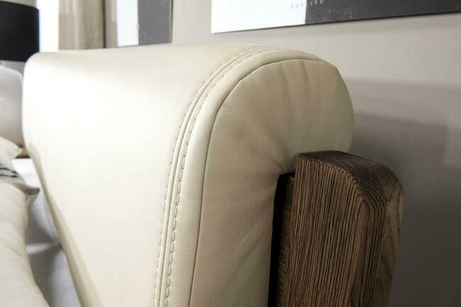 ATLANTA Łóżko 160X200 z pojemnikiem i tapicerowanym zagłówk