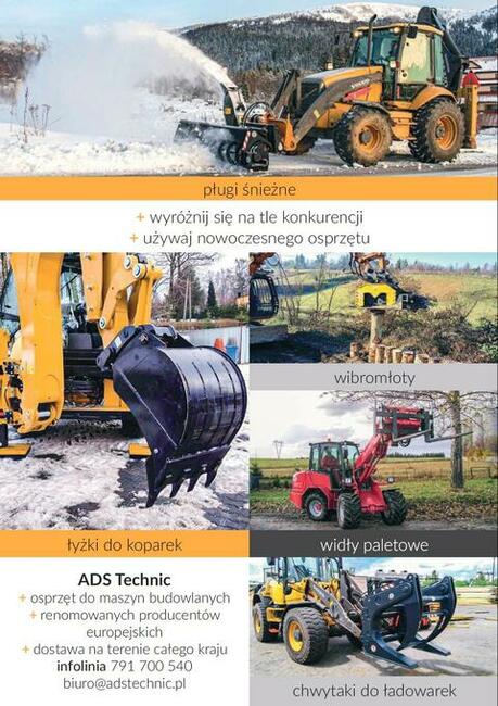 Osprzęt do maszyn budowlanych wyposażenie robocze cały kraj