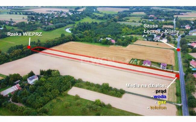 Atrakcyjna działka siedliskowa z dostępem do rzeki Wieprz