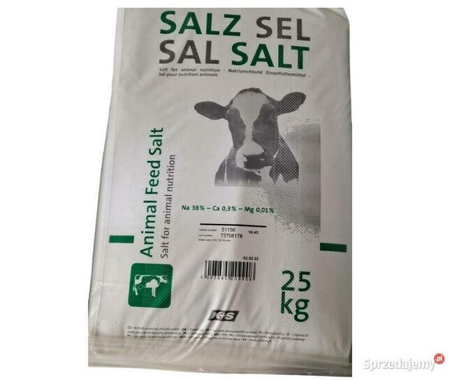 Sól paszowa paleta 40 worków po 25kg