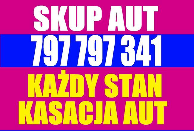 SKUP AUT ELBLĄG 797-797-341 KASACJA AUT PASŁĘK BRANIEWO