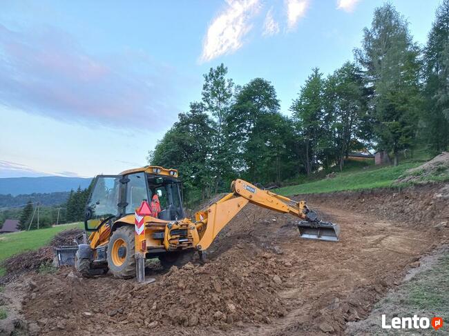 Usługi koparko ładowarka koparka karczowanie działek