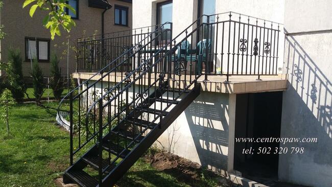 Schody metalowe , konstrukcja schodowa