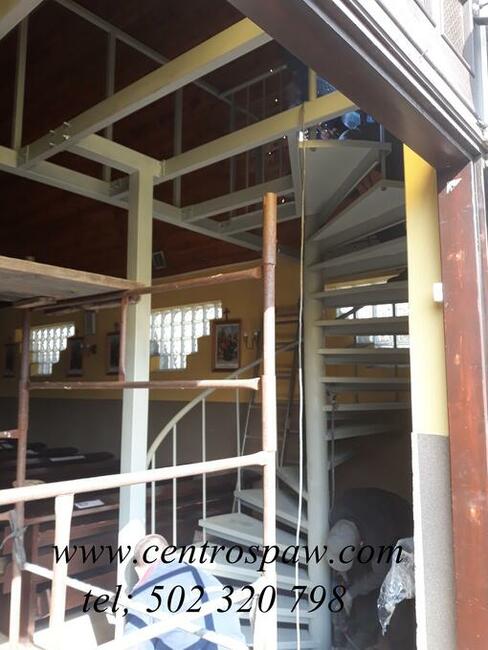 Schody metalowe , konstrukcja schodowa