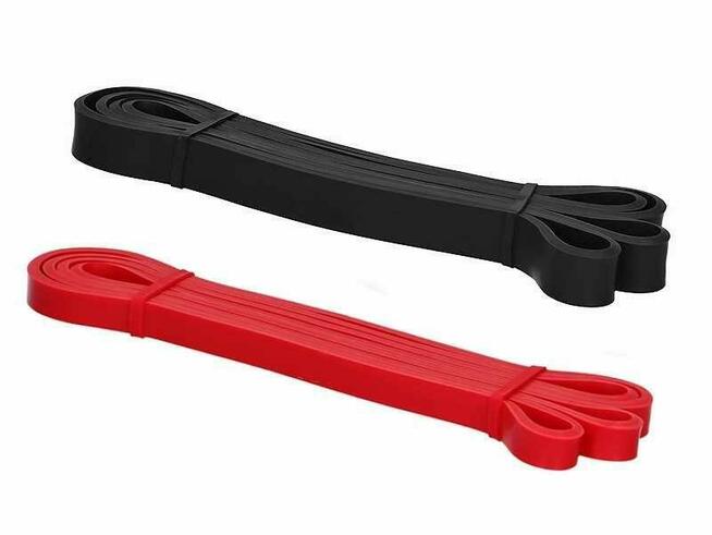 Zestaw 2 gum - power band czerwony 5-14 kg i czarny 16-23kg