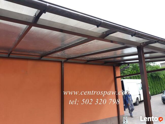 Wiata garażowa, śmietnikowa, zadaszenie, daszek nad drzwi