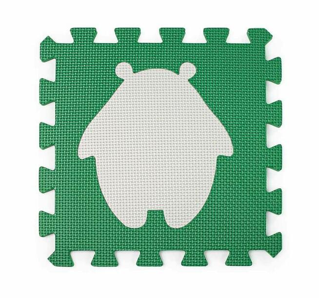 Mata puzzle kojec zielono-czarno-szara (25 elementów)