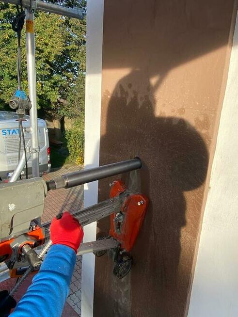 Wiercenie otworów w betonie – technika diamentowa .