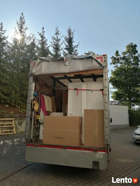 Bagażówka przeprowadzki plus ekipa transport towarów rzeczy