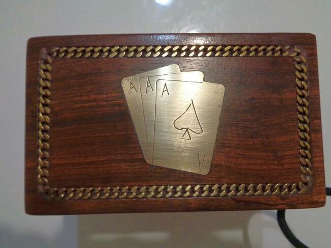 Kasetka drewniana z polisandru - Indie