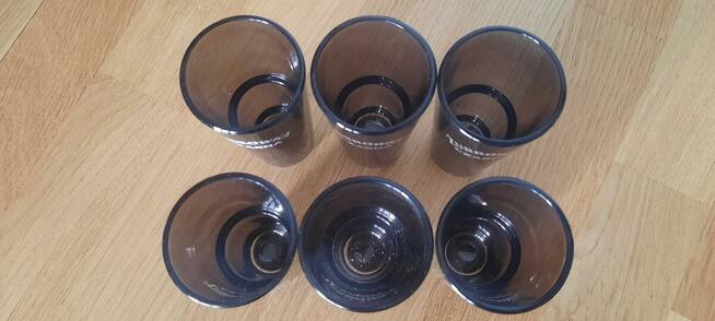 kieliszki 6 sztuk żubrówka czarna NOWE - real foto