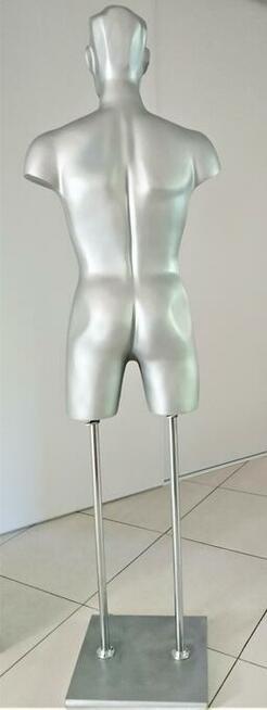 MANEKINY MĘSKIE EKSPOZYCYJNE SREBRNE POLSKIE