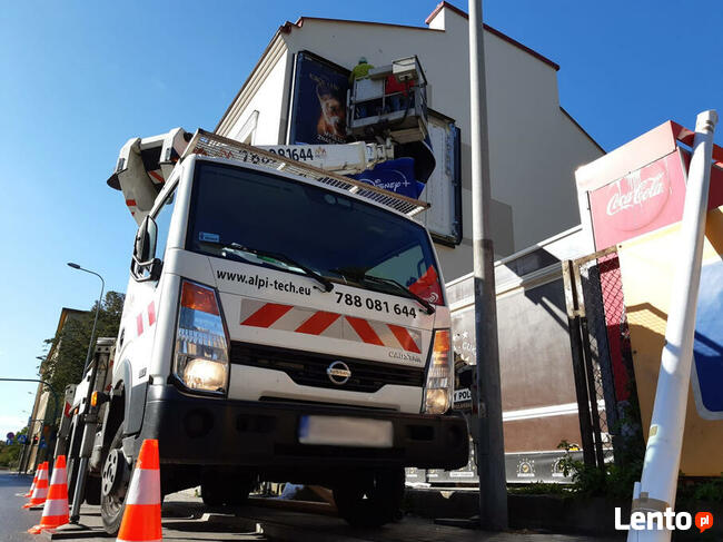 Wynajem, Podnośnik koszowy, Zwyżka 22 m 30 m