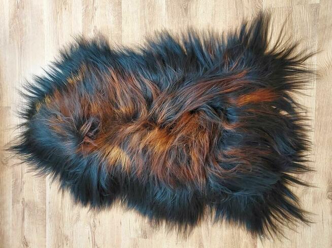 Skóra Owcza Naturalna Island Ognista Czerń Płomienista Czerń