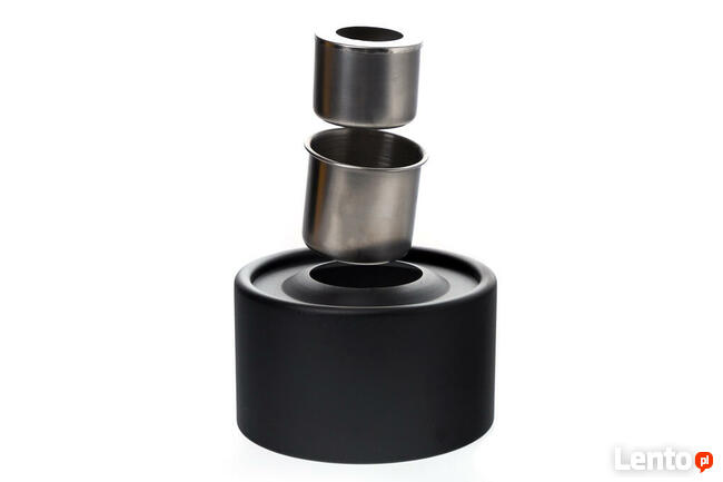 Piękny nowoczesny biokominek WARMY przenośny do salonu, ogro