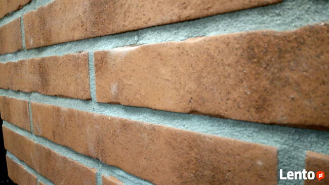 Płytka długa czerwona Spruhkorn ceramiczna postarzana