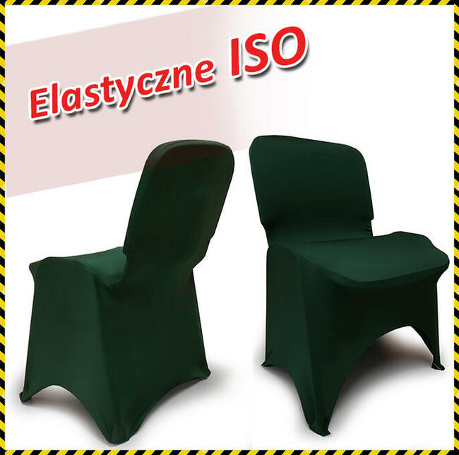 Pokrowce rozciągliwe na krzesła ISO Zielone