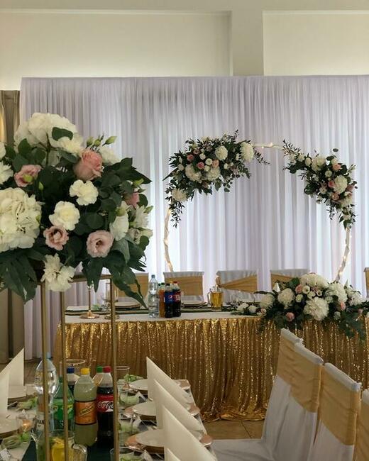 dekoracja sali weselnej