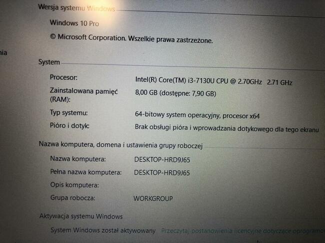 Laptop Dell LATITUDE 3590 Intel i3 8GB SSD